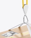 Cardboard Box with Lifting Slings Mockup