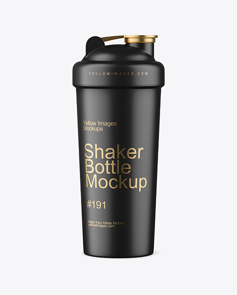 Matte Shaker Bottle Mockup