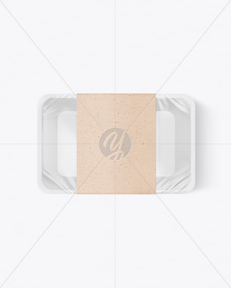 Empty Food Tray Mockup