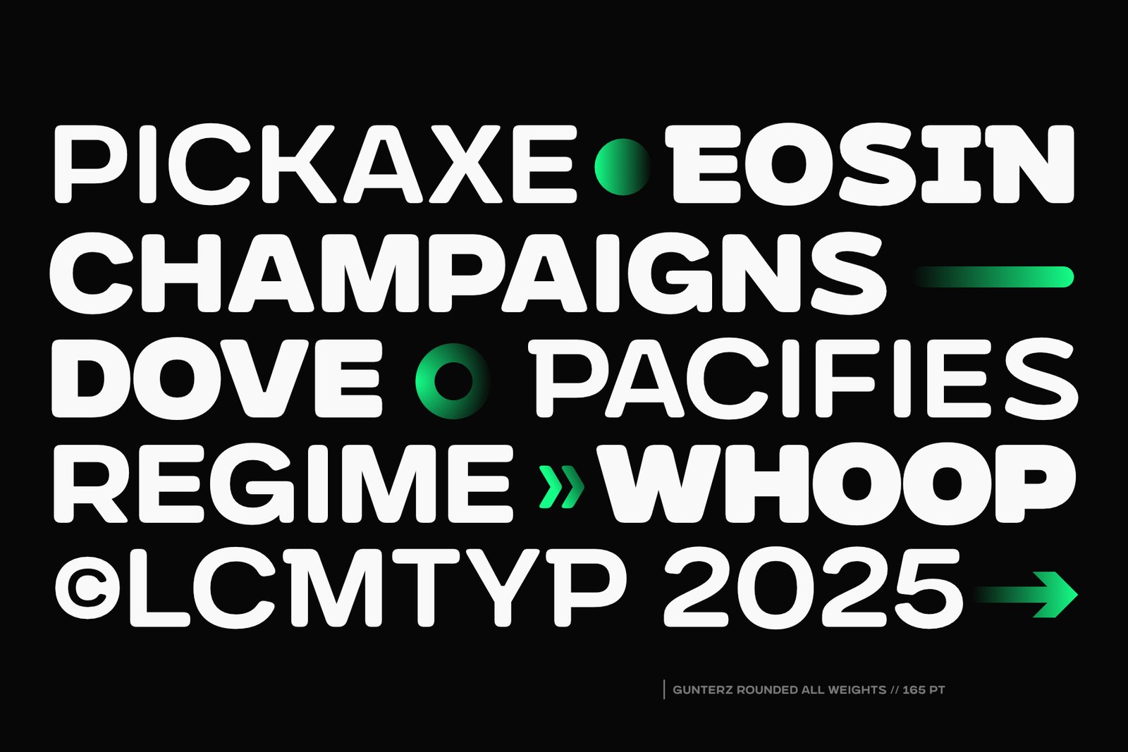 Gunterz Rounded Font