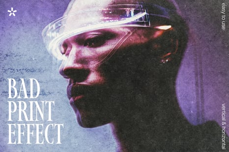 Bad Print Photo Effect - Creative Store
