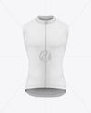 Men's Sleeveless Cycling Jersey Mockup