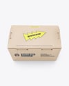 Kraft Paper Food Box Mockup