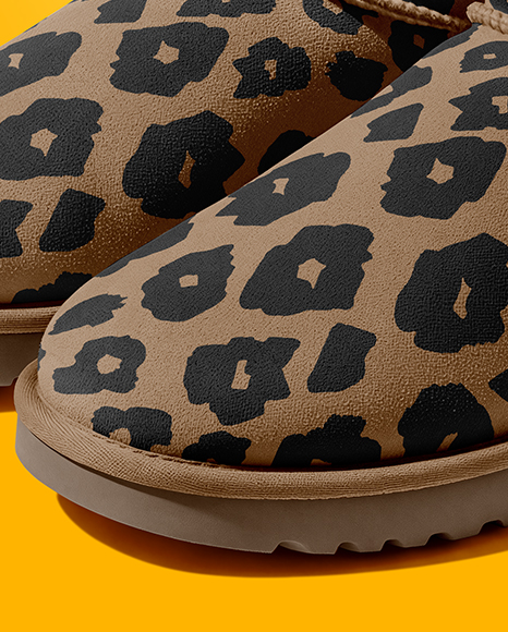 Pair of Women's UGG Boots Mockup