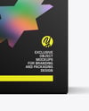 Metallic Stick Sachets With Box Mockup