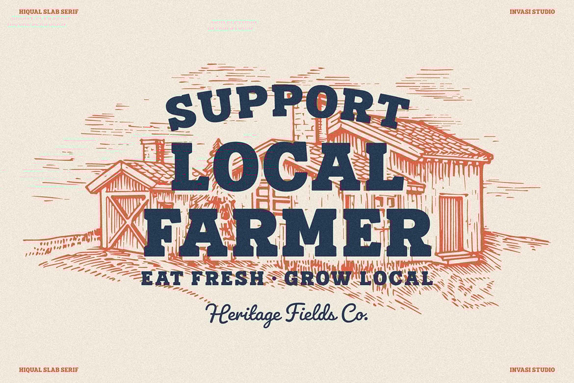 Hiqual – Western Vintage Font