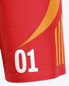 Training Sleeveless Kit Mockup - Back Half Side View