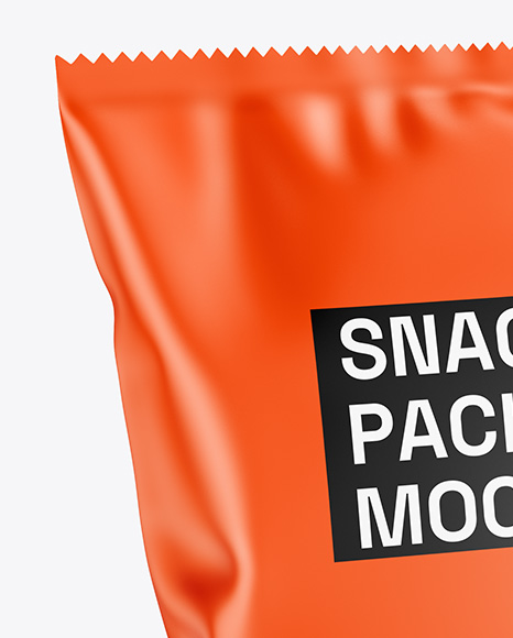 Matte Snack Package Mockup