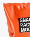 Matte Snack Package Mockup