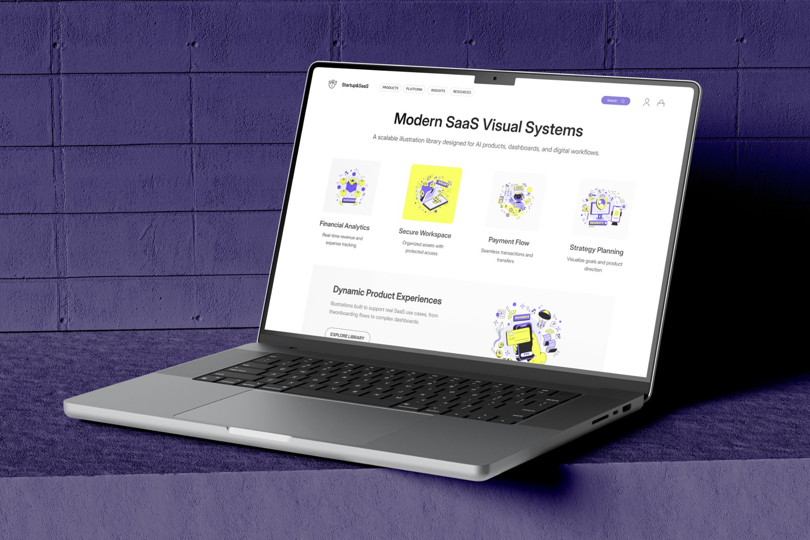 Startup and Saas illustration