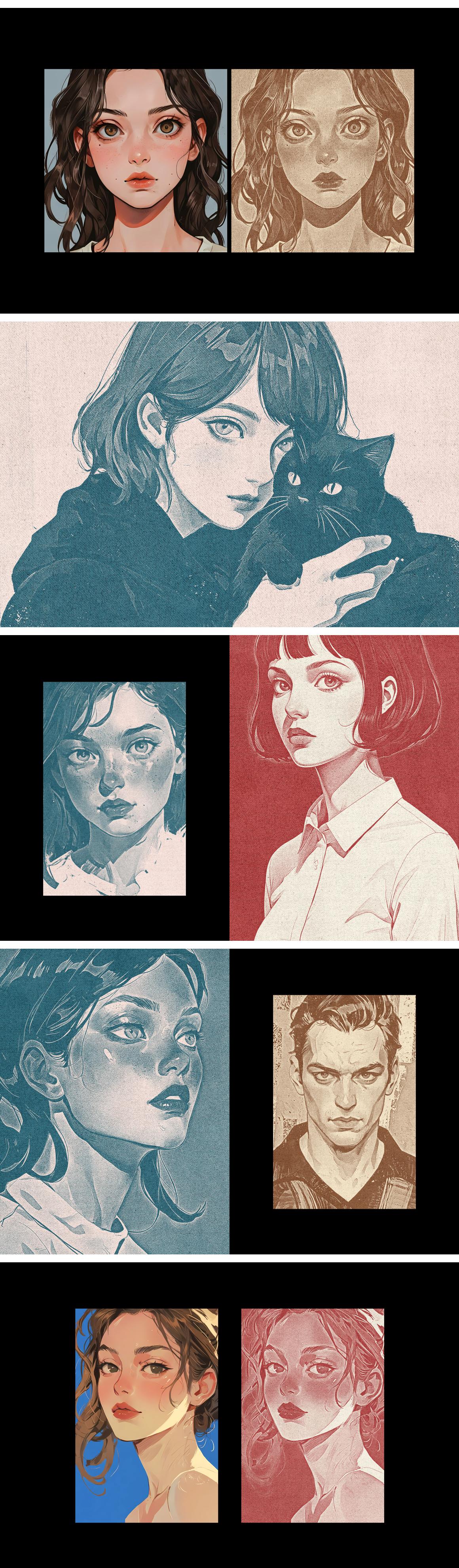 Faded Print Photo Effect