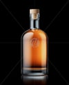 Oslo Whiskey Bottle on Black Background Mockup