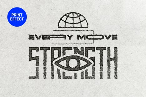 Halftone Print Text & Logo Effect - Effects