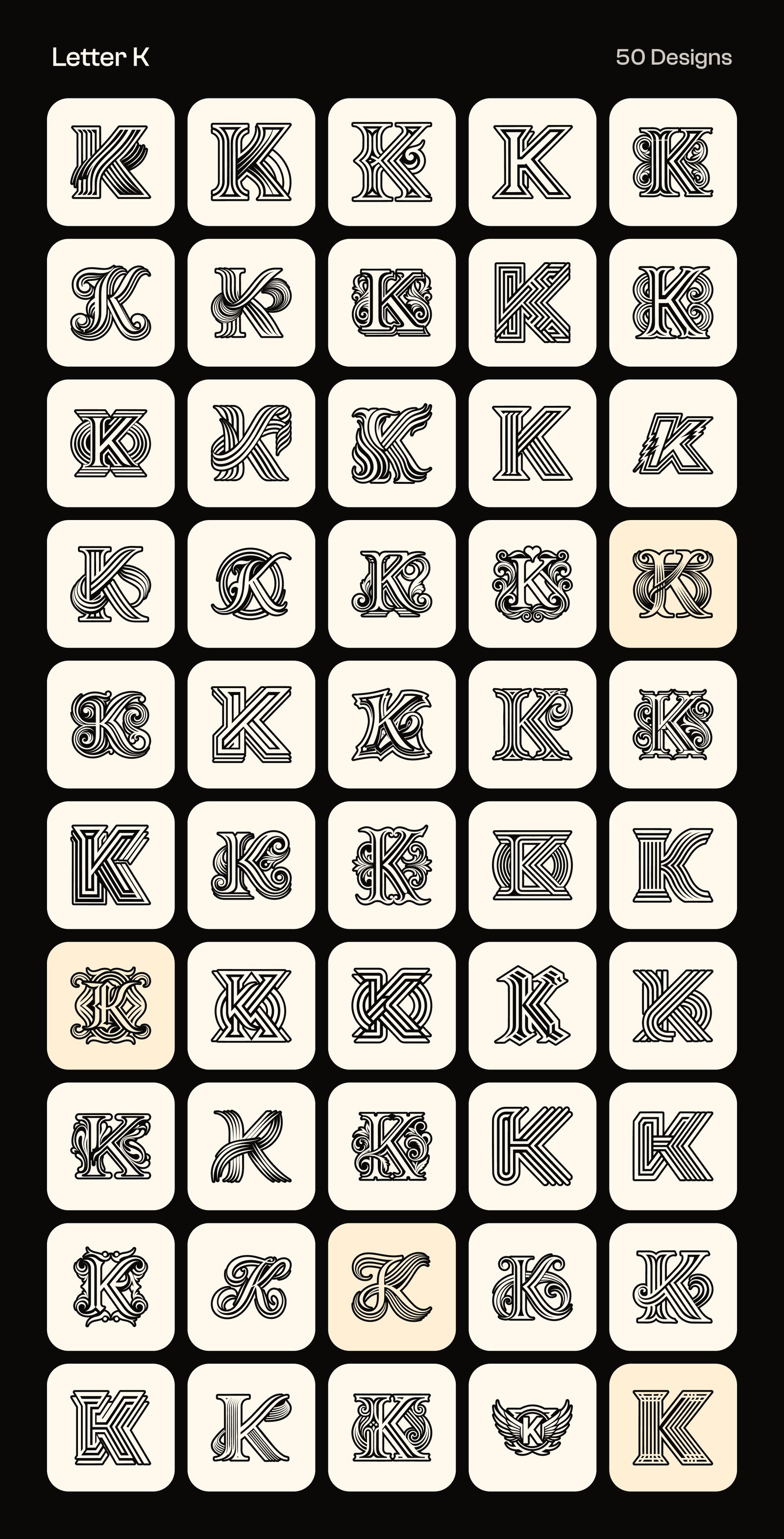 Alphabet Letters Logo Bundle