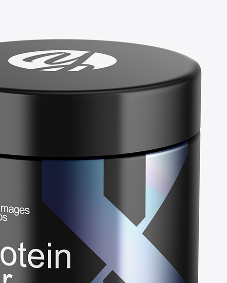 Matte Plastic Jar Mockup