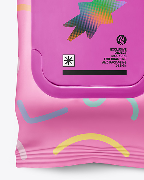 Wet Wipes Pack Mockup