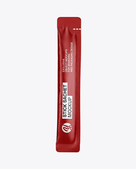 Matte Stick Sachet Mockup
