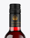 Clear Glass Red Wine Bottle Mockup