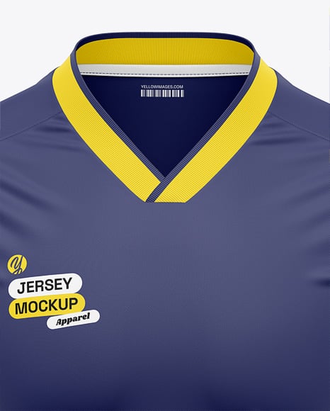 Men's V-Neck Jersey Mockup