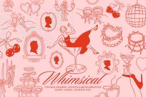 Whimsical Wedding Vintage Collection - Illustrations