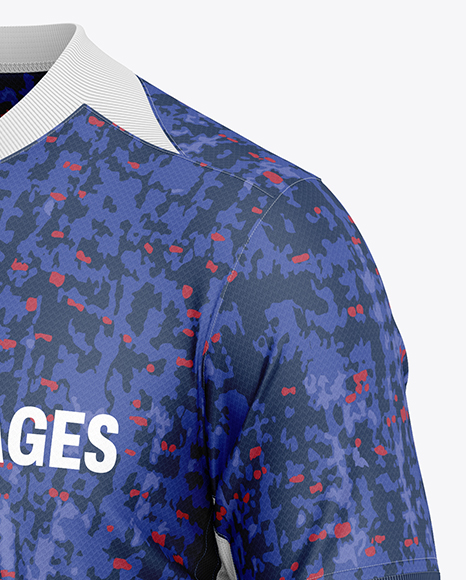 Soccer Kit Mockup - Half Side View