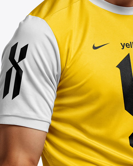 Man Wearing Full Soccer Kit Mockup