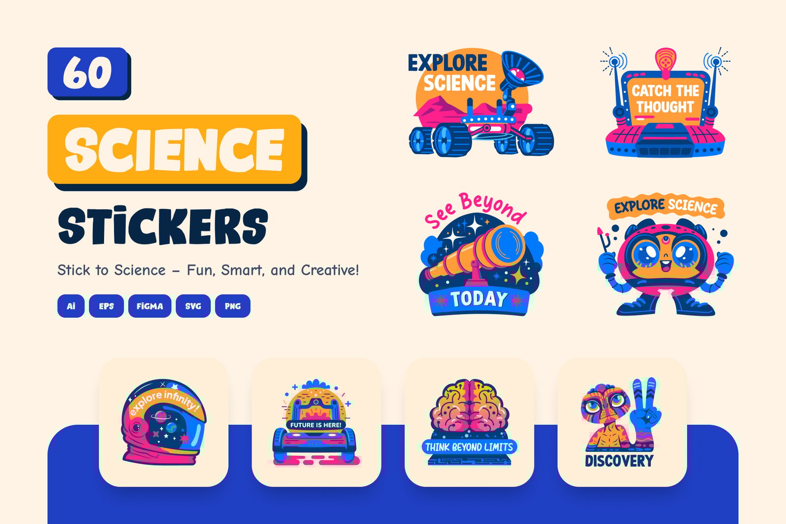 Science Stickers Set