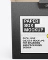 Kraft Paper Box Mockup