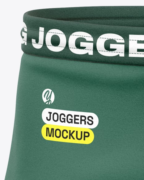 Straight–Leg Joggers Mockup