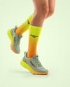 Running Shoes on Women's Legs Mockup