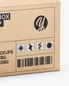 Kraft Paper Box Mockup – Half Side View