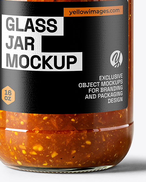 Jar with Tomato Chutney Mockup
