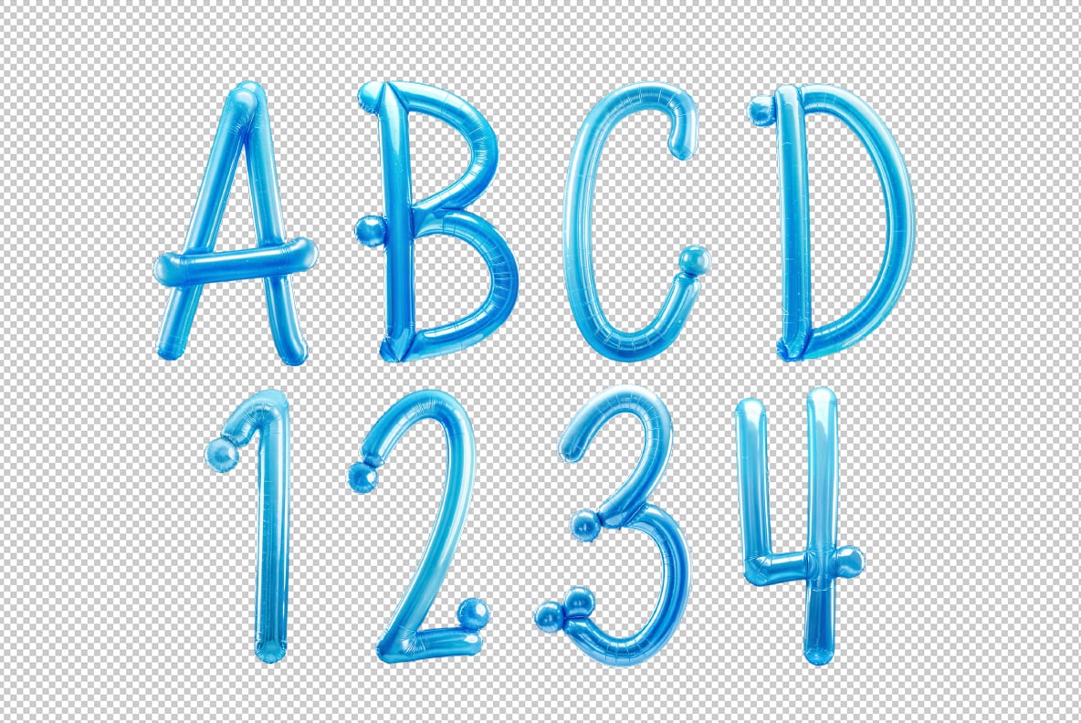 Blue Balloon Font