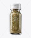 Glass Spice Jar with Thyme Mockup