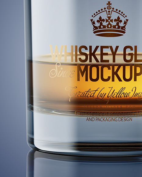 Whisky Tumbler Glass Mockup
