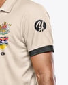 Indian Man Wearing Full Cricket Kit with Bat Mockup