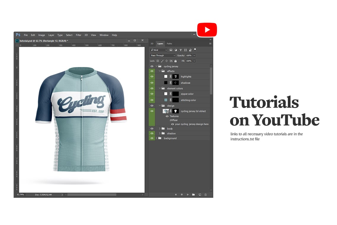 Cycling Jersey Mockups Set