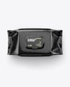 Glossy Wet Wipes Pack Mockup