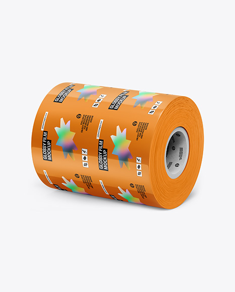 Glossy Film Roll Mockup - Stationery mockups