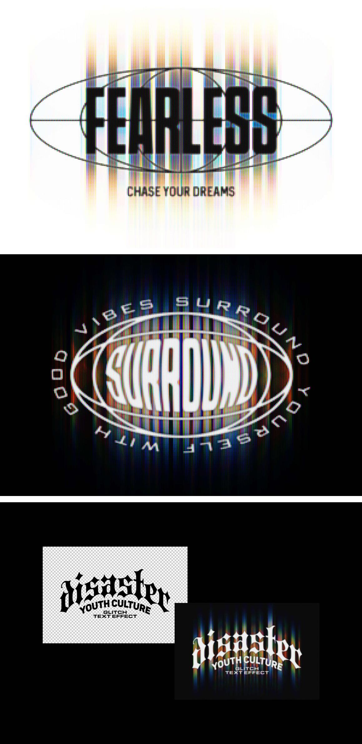 CRT Glitch Text &amp; Logo Effect