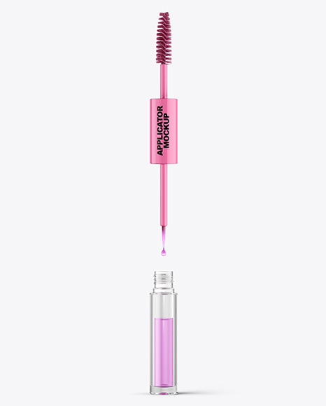 Glossy Hairoil Applicator Tube Mockup