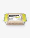Aluminium Foil Tray in Kraft Paper Sleeve Mockup