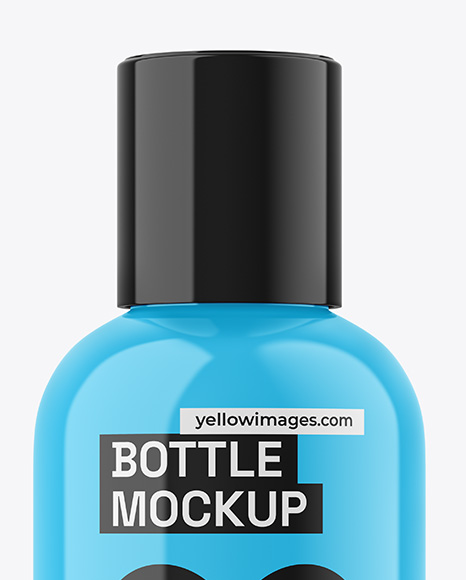 Glossy Bottle Mockup