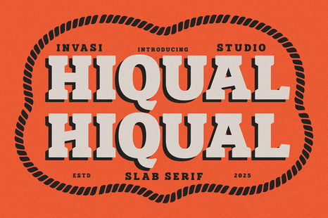 Hiqual – Western Vintage Font - Retro styles