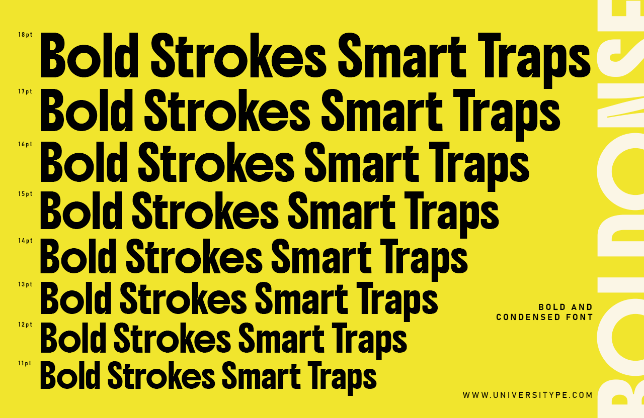 UT Boldonse - A Bold Condensed Sans Serif