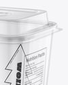 Clear Plastic Cup with Drink Mockup