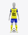Kids Soccer Kit w/ Mannequin Mockup - Front View