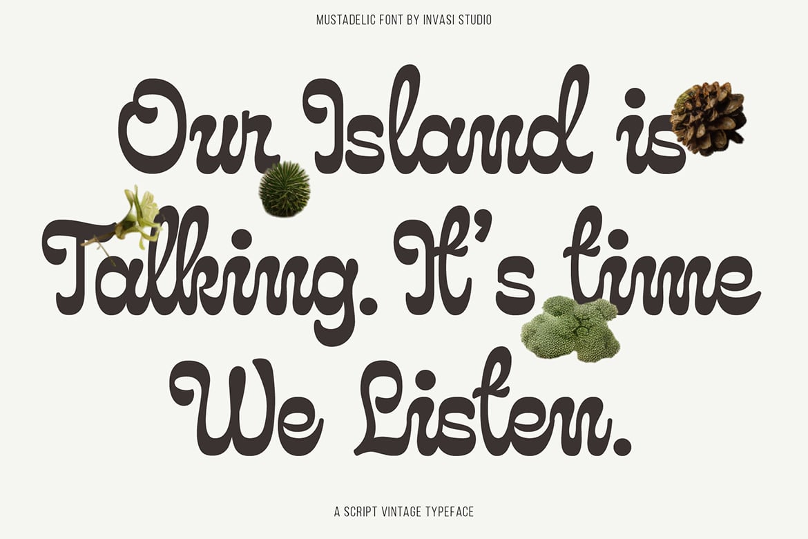 Mustadelic – Script Vintage Font