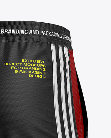 Men’s Pants Mockup - Back Half Side View