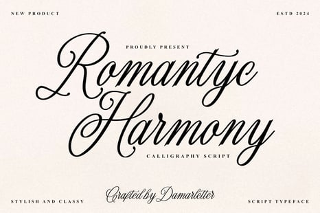 Romantyc Harmony Font - Canva fonts